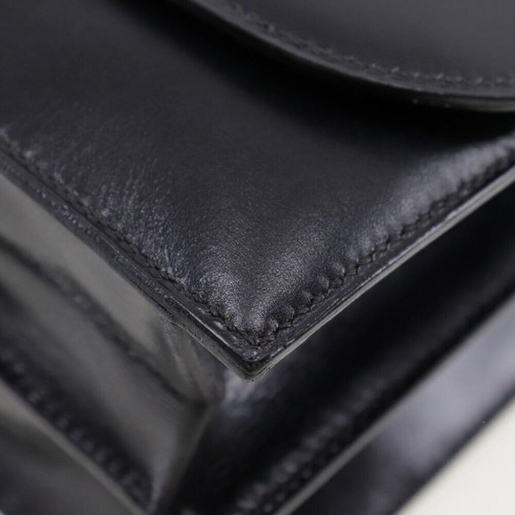HERMES Chianti Shoulder Bag one belt vintage Black / Gold Hardware Box sca... - Picture 12 of 16